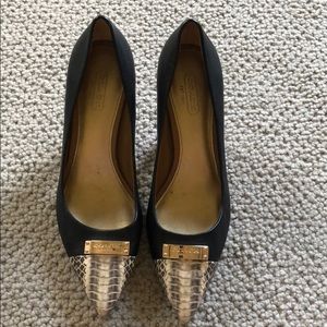 Coach cap toe pumps, 7